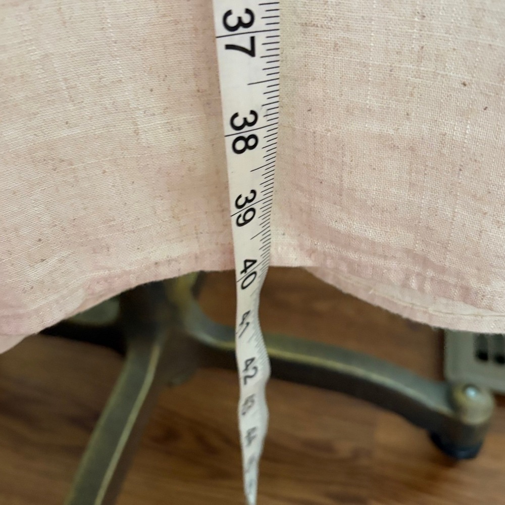 Linen Blend Maxi Skirt Beige Minimalist Boho Preppy Slit XL NEW with tags - Picture 6 of 7